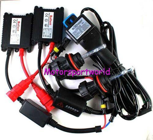 H4 h13 9003 9004 9007 9008 4300k 6000k 8000k slim ac hi/lo beam bi-xenon hid kit