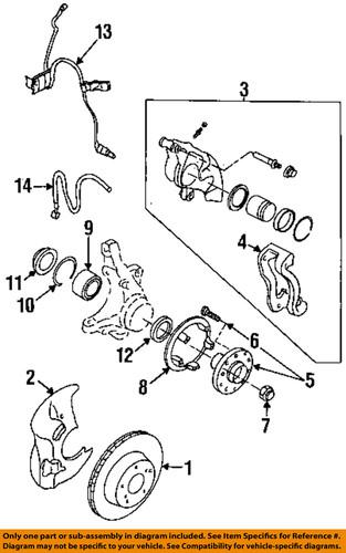 Subaru oem 26226ac012 disc brake caliper bracket/brake caliper bracket