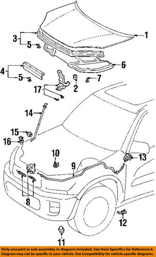 Toyota oem 5363042060 hood release cable-release cable