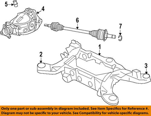 Dodge oem 5038237ah axle & differential-differential assembly