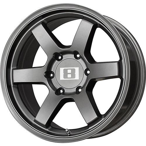 17x8 gunmetal level 8 mk 6 wheels 6x5.5 -10 lifted honda passport