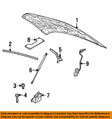 Dodge oem 4580180ad hood-latch