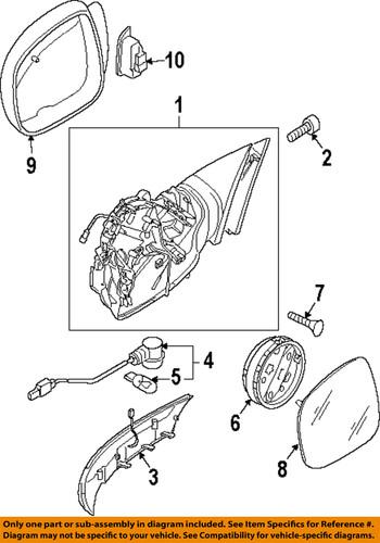 Volkswagen oem 7l6959577 outside mirrors-adjust motor