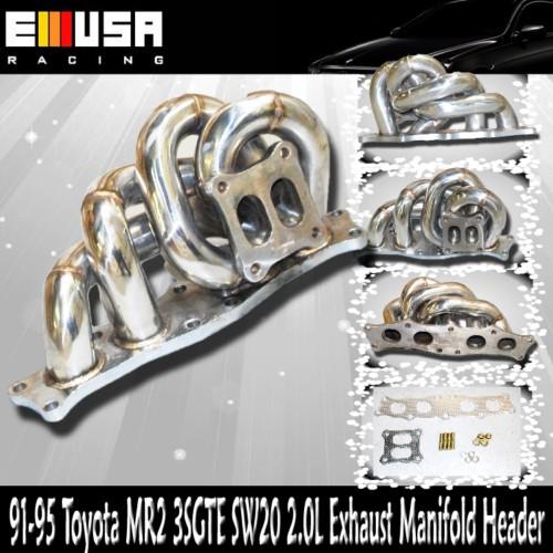 91-95 toyota mr2 3sgte 2.0l exhaust manifold header ct26 turbo new