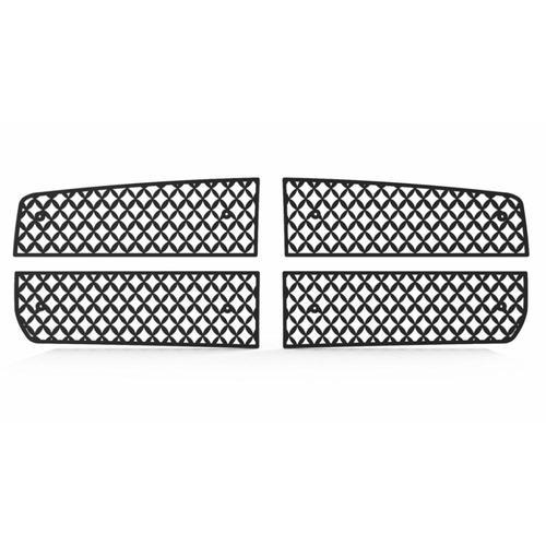 Dodge dakota 05-07 diamond mesh black powdercoat grill insert trim cover