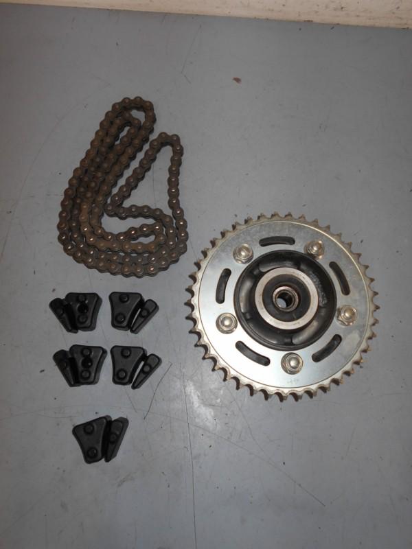 #1960 - 2013 13 honda cbr 500r  rear sprocket & chain  158 miles