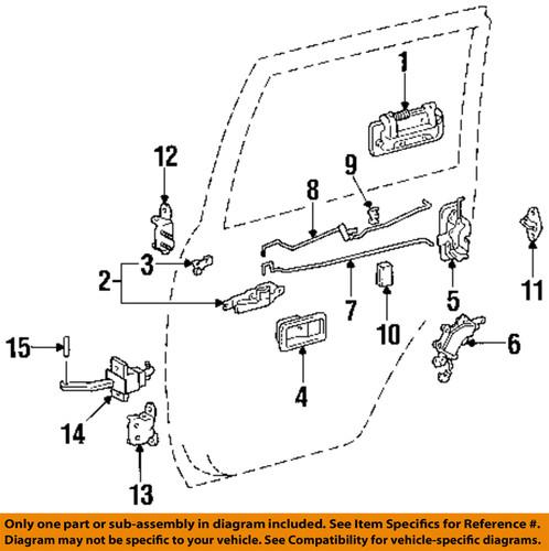 Toyota oem 6861720011 front door-door check pin