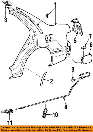 Toyota oem 5874633010 quarter panel-quarter panel protector