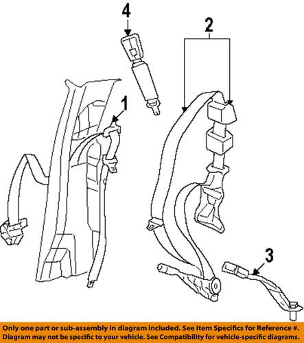 Mopar oem 5086227aa front seat belts-extension