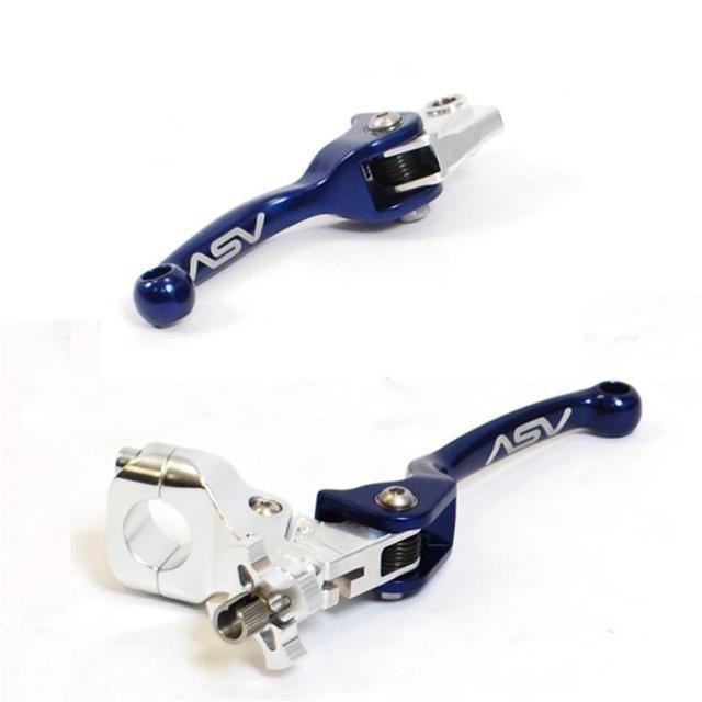 Honda crf250 11-13 crf450 09-13 asv f3 forged brake clutch levers blue