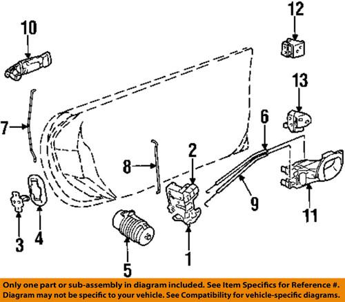 Chevrolet gm oem 10346749 door lock kit-lock