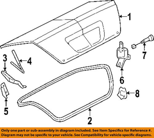 Ford oem 6g1z-5443200-a trunk/trunk part/trunk lock actuator motor