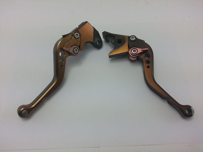 96 97 98 99 00 01 02 03 gsxr 600 / 750 shorty levers - brake/clutch levers *set*