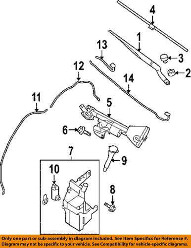 Nissan oem 28890zx00b wiper blade/windshield wiper blade