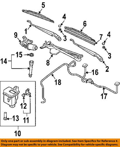 Nissan oem 288953z600 wiper blade refill/windshield wiper blade refill