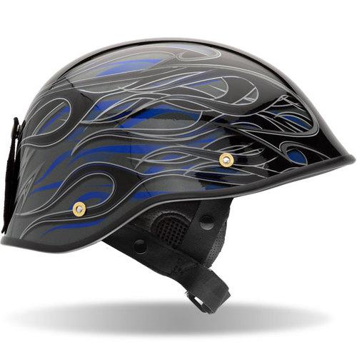 Bell drifter dlx flames helmet black/blue