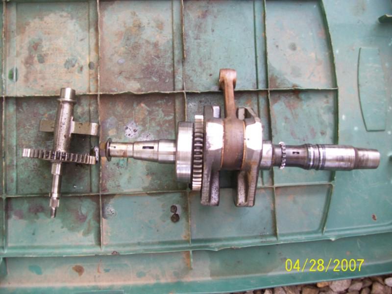 1997 kawasaki prairie 400 4wd engine crank