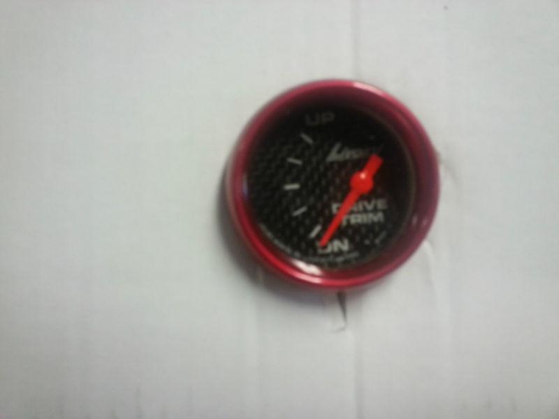 Livorsi 2-1/8 trim indicator candy red bezel and carbon fiber dial baja fountain