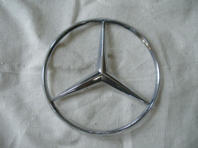 Mercedes benz rear emblem chrome mercedes benz trunk emblem oem germany 4 inches