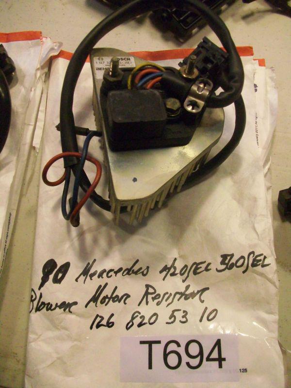 1990 mercedes 420sel 560selblower voltage regulator pt# 126 820 53 10  oem#t694