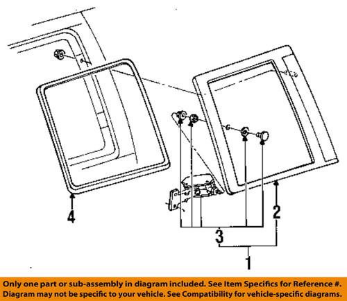 Mercury oem f8xz1227158aa side loading door-handle