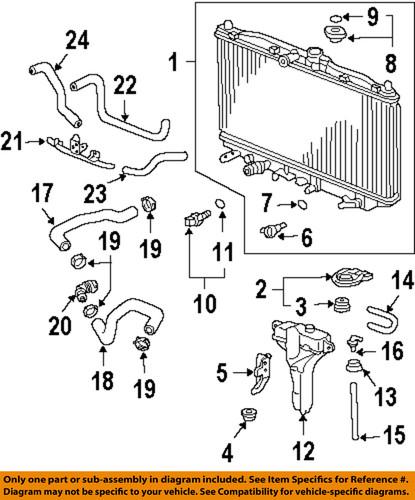 Acura oem 19101rbb000 radiator-reserve tank