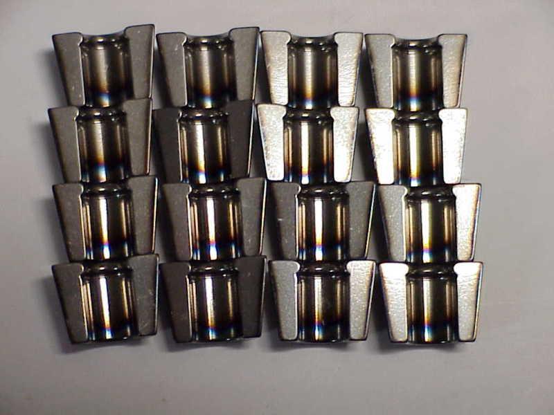 16 del west titanium valve top locks 6mm collets keepers nascar  arca nhra