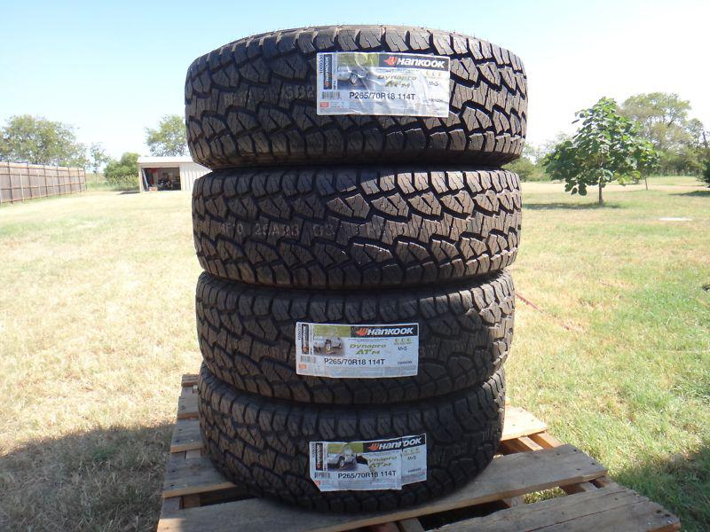 Brand new hankook p265/70r-18 (set of 4)!