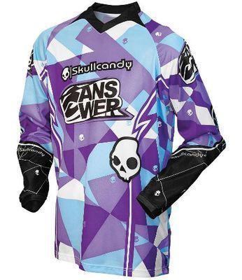 Answer racing skull candy motocross mx jersey & gloves size large 