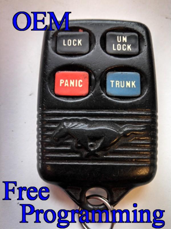 Oem ford mustang logo keyless entry remote fob transmitter-gq43vt4t 3165189 