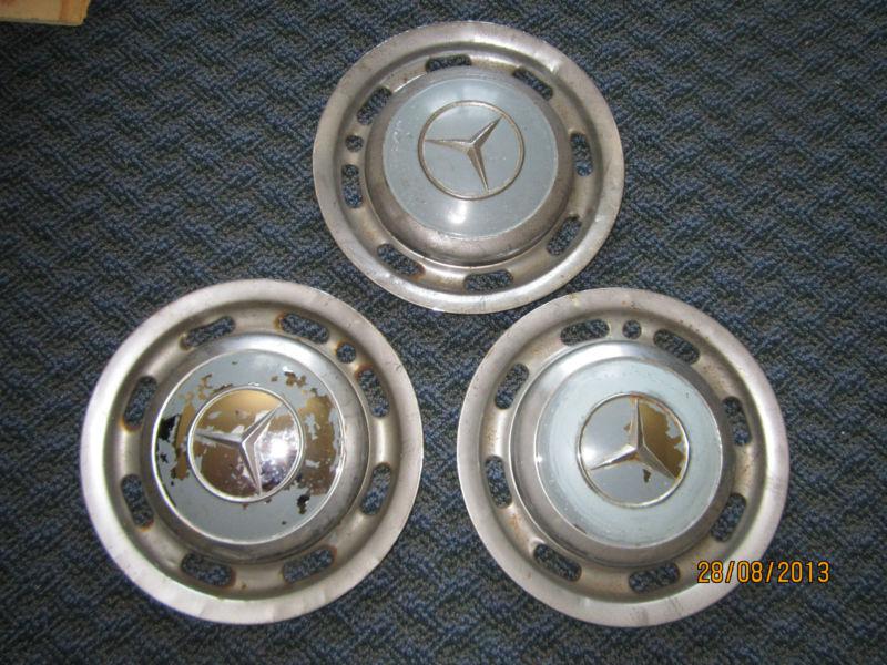  3 mercedes benz 300 hub caps  from 1953