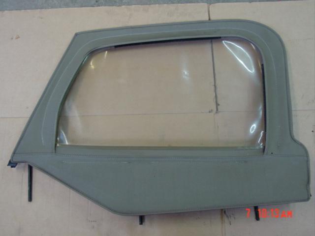 97-06 tan left drivers side upper half door soft jeep wrangler doors tj hard 