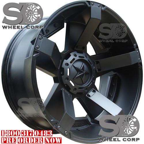 20x9 black xd xd811 (rockstar ii) wheels 5x5 5x135 -12 lifted jeep wrangler