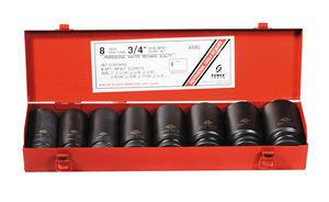 Sunex 3/4" dr sae 6 point deep impact socket set 8 pc.