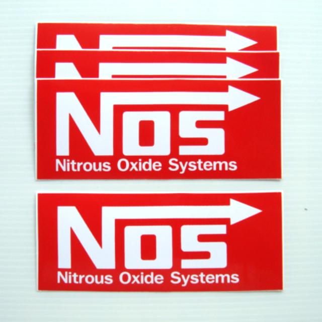 4pc. nos nitrous oxyde systems decals sticker die cut truck car bike motorcross