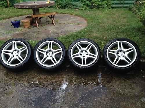 Mercedes e55 amg 211 oem 18 inch rims with tires