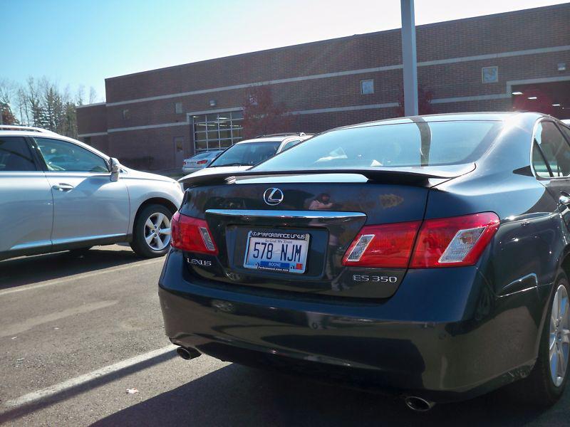 2013 lexus es350 spoiler - custom style