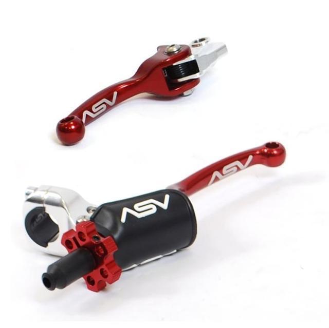 Honda crf250 11-13 crf450 09-13 asv f3 pro forged brake clutch levers red