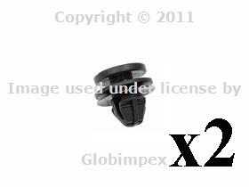 Bmw mini r50 r52 r53 wheel arch trim clips genuine new (2) + 1 year warranty