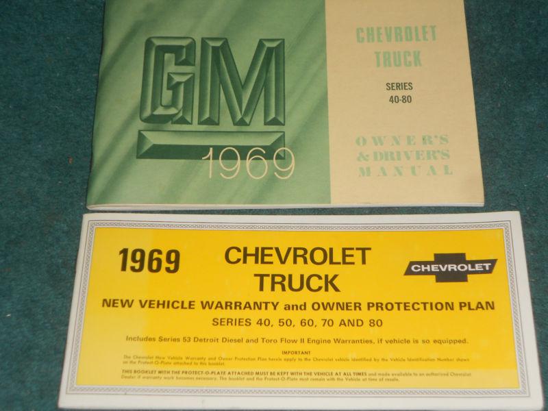 1969 chevrolet of canada medium & heavy duty truck owner's manual set / original