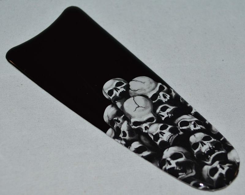 Cb intercom "skull pile" dash insert decal for 2003-2007 harley ultra classic