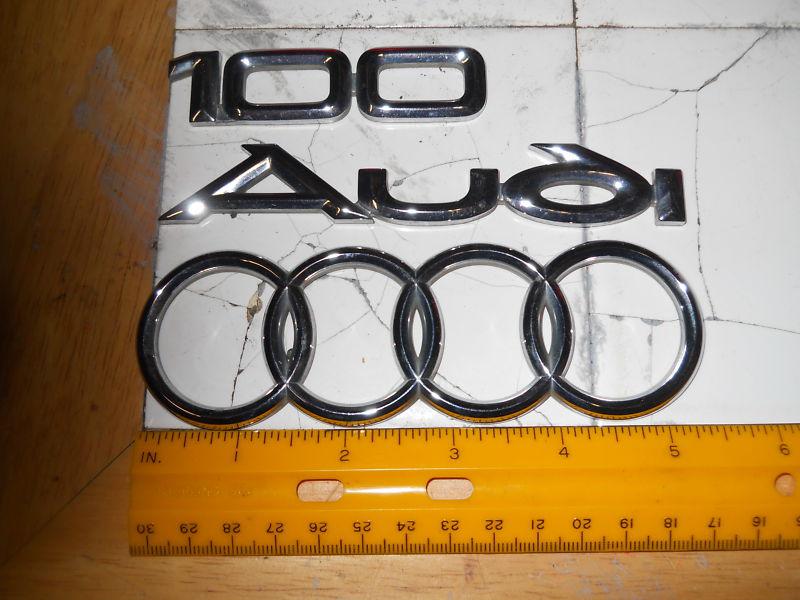 1989 audi 100 trunk emblems