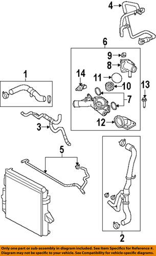 Land rover oem lr006158 engine coolant hose/cooling system misc