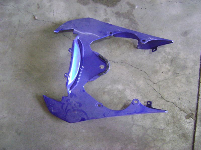 Yamaha yzfr6 blue tail cowl rear 2006-2007 oem blue yzf-r6 fairing plastic panel