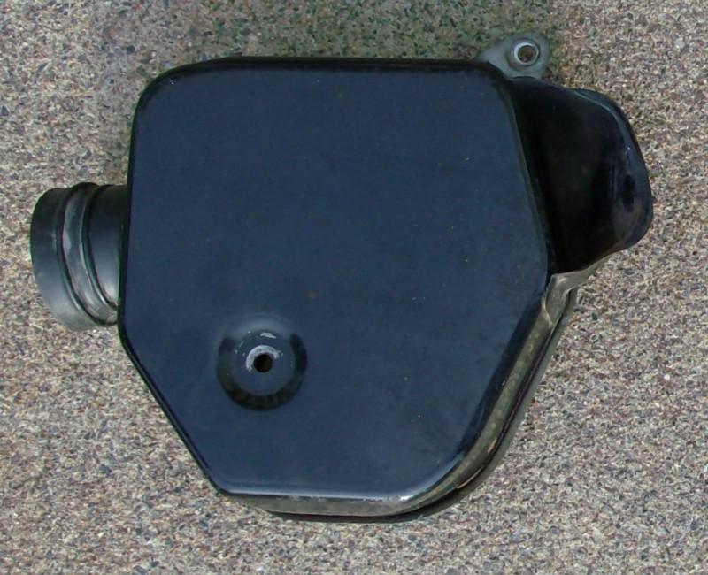 Left side air cleaner box and rubber boot taken from a 1969 honda cb350 68, 70