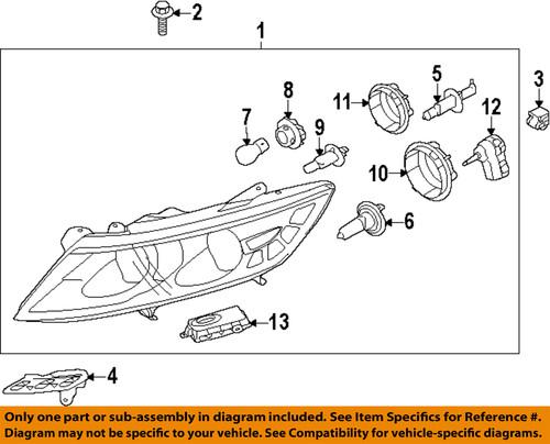 Kia oem 921022t131 headlight-headlamp