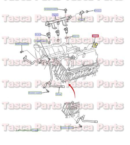 Brand new oem fuel injection pulse damper ford lincoln & mercury #xl5z-9f775-aa