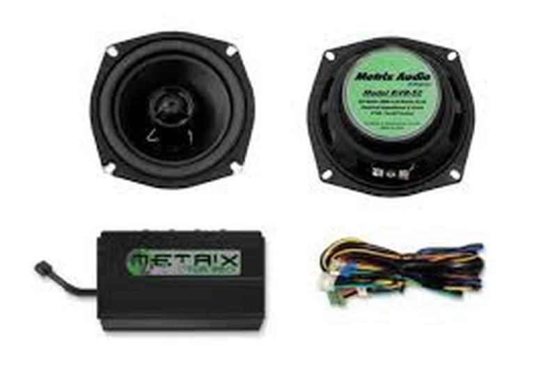 Hogtunes kvr speaker power kit, 09-13 kawasaki vaquero&voyager speakers,150 watt