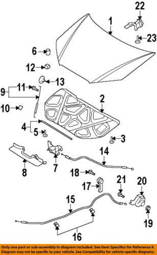 Hyundai oem 864552l000 hood-front seal