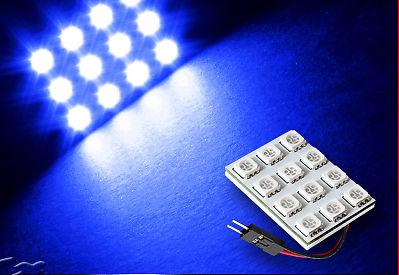 2 x 12 led blue smd led map dome panel lamp interior light t10 5050 universal